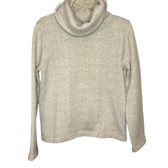 J.Crew Factory sweater sweatshirt plaid gray size medium - Picture 2 of 10